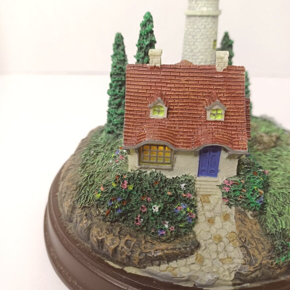Thomas Kinkade Clearing Storms Lighthouse Cottage Collectible Figurine - Picture 6 of 6